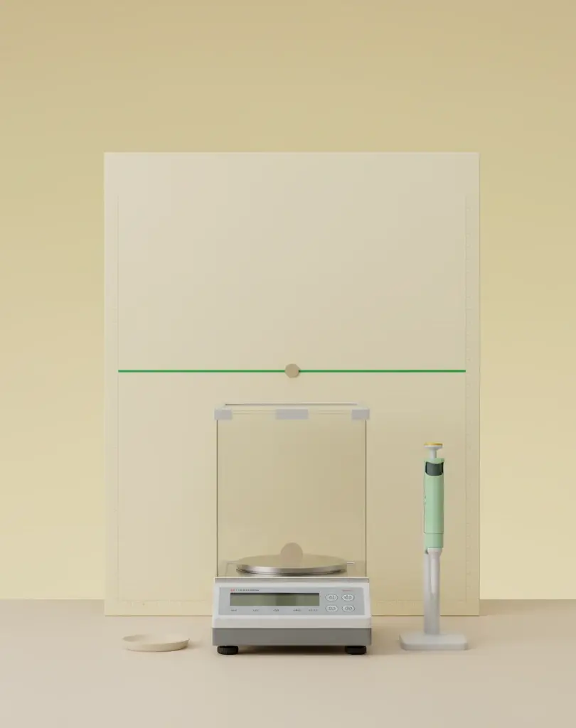 Chart + AnalysenwaagePipette Umwelttest